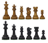 British Chess Company Improved Royal Chessmen, UK 1901/1902 Reproduction 4” Antique chess set in Ebony wood